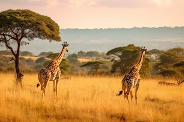 Sprawling Savannah Stretching to the Horizon - Generative AI