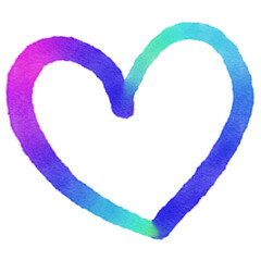 LGBTQ pride month rainbow heart