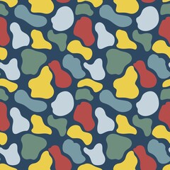Cute pattern for kids, girls and boys. Creative digital background is made up of other spots, hand-draw. It can be used to create prints, packaging, invitations, simple designs. Holiday packages.