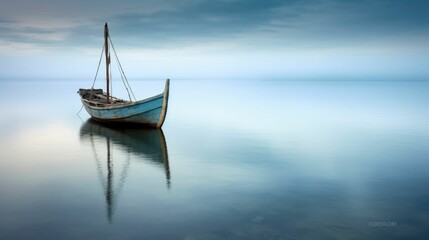 Photo of a serene beach landscape