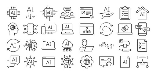 artificial intelligence icons