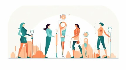 Woman with a disability and bionic leg