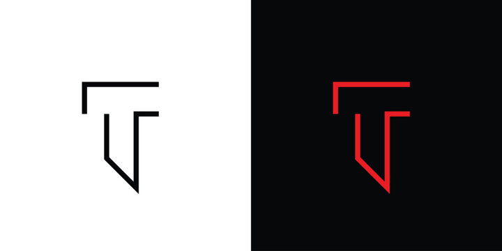 Modern and unique  letter T initials logo design
