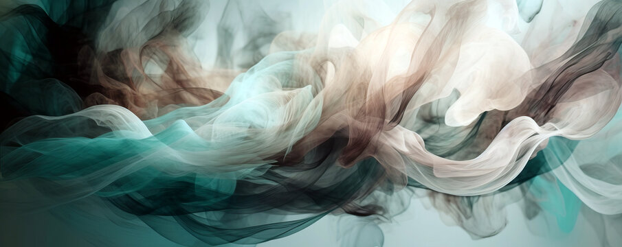 Abstract background of brown and green light