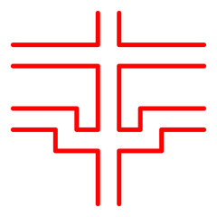 Obraz premium Crossroads icon