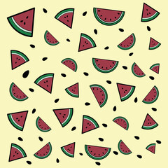Watermelon background EPS Vector