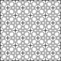 Naklejka na ściany i meble Geometric pattern of lines. Black and white pattern for web page, textures, card, poster, fabric, textile.