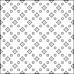 Geometric pattern of lines.  Black and white pattern for web page, textures, card, poster, fabric, textile.