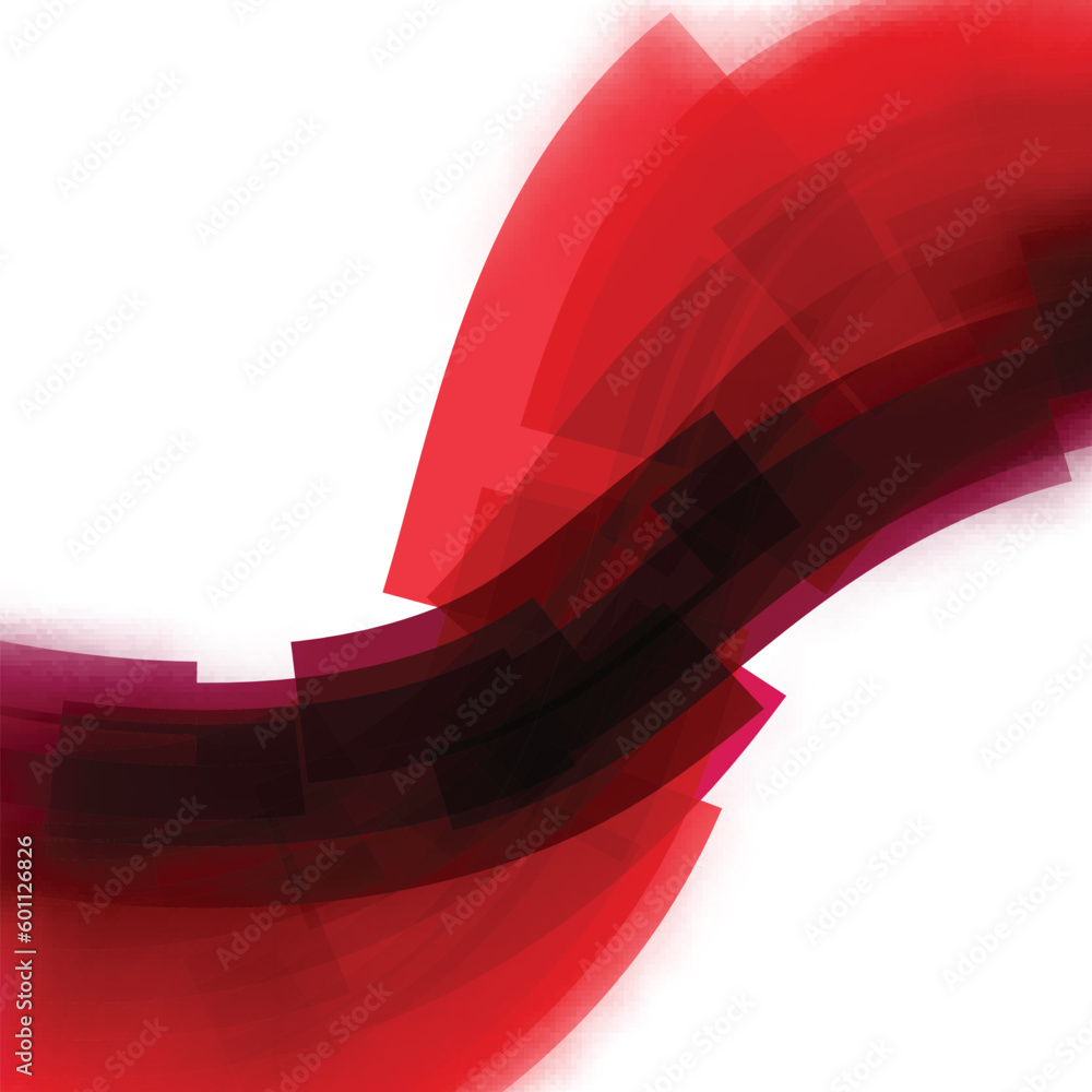 Poster Vector background with red lines and blurred edge