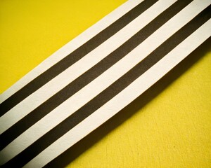 Fototapeta premium Abstract of white and black diagonal stripes on a yellow background. Seamless rough pastel colors. backdrop, wallpaper. Generative AI