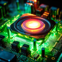 Futuristische MultiCore CPU - generative ai