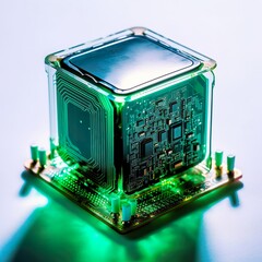 Futuristische MultiCore CPU 1 - generative ai