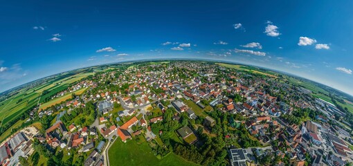 Panorama von Wertingen in Schwaben
