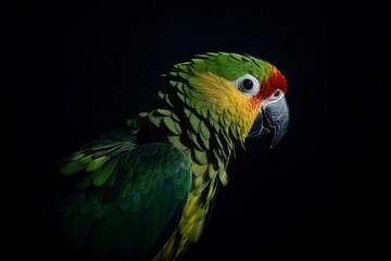 illustration, exotic parrot, ai generative.