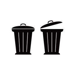 trash icon design. garbage sign and symbol.