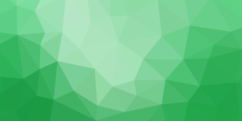 Plakat abstract triangles green background. vector illustration.