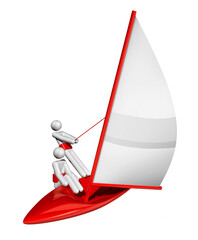 Sailing 3D symbol