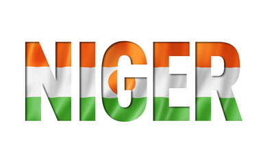 niger flag text font