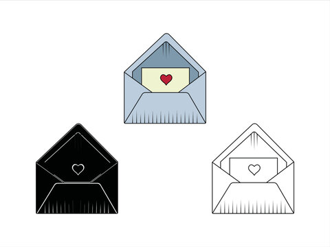 Envelope SVG | Mail Svg | Heart Envelope Svg | Mailing Svg | Letters Svg | Envelope Clipart
