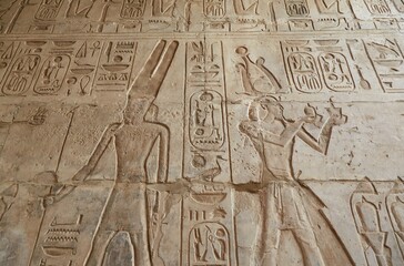 The Mortuary Temple of Seti I on Luxor's West Bank, Known for Its Exquisite Reliefs