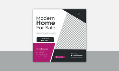 Fototapeta premium trend modern professional business social media post design corporate vector file print layout editable