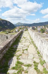 Fototapeta na wymiar The Historic Stone Fortress of Jajce in Bosnia and Herzegovina
