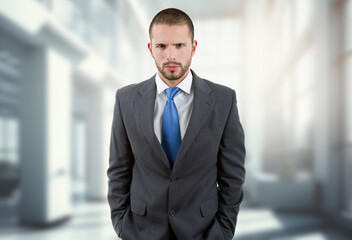 business man portrait at the office