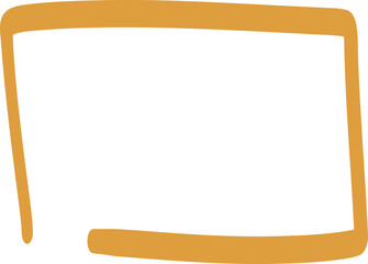 Doodle Rectangular Shape Or Frame