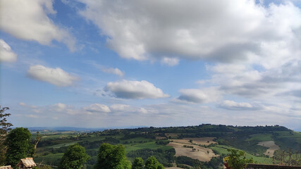 Panorama dall'antico borgo Sorbolongo nelle Marche