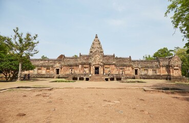 Fototapeta na wymiar The Khmer Temple of Phnom Rung, Built Atop a Volcano in Buriram Province, Thailand