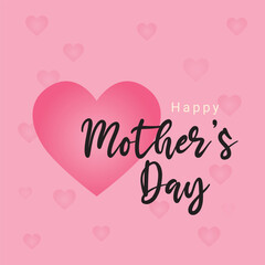 Mother's day greeting card. Happy mother's day social post