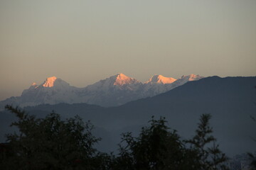 ネパールの田舎の風景　ヒマラヤ