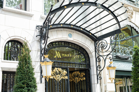 Marriot Hotel auf der Prachtstrasse Champs &Eacute;lys&eacute;es in Paris Frankreich