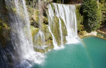 The Gorgeous Pliva Waterfall in Scenic Jajce, Bosnia and Herzegovina