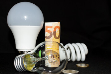 Incandescent lamp and economical light bulbs