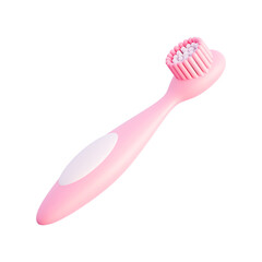 3d rendering сute pink toothhbrush.