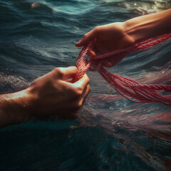 Red Cords of Fate Twin Flame "Generative AI" "AI" Generative"	