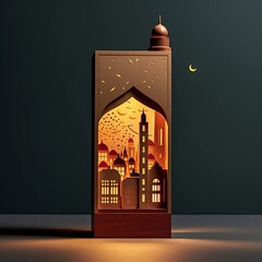 mosque in the night