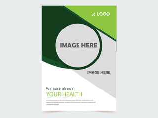 Corporate business presentation guide brochure template, Annual report, minimalist flat geometric business brochure design template, Two Color, Vector Template, A4 Size, Professional Booklet Design