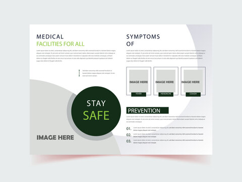 Corporate business presentation guide brochure template, Two Color, Vector Template, A4 Size, Shape Layout, admission banner, Annual report, Teal Orange Color, Professional Booklet Design