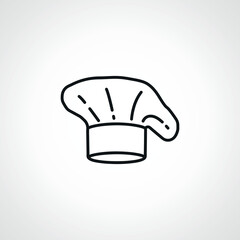 chef hat uniform line icon. cooking linear icon