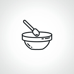 cosmetic cream line icon. skin cream outline icon.