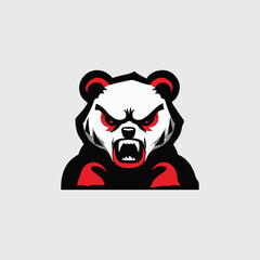 Panda Mascot Logo