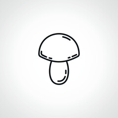 mushroom line icon. mushroom linear icon