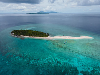 The Aerial of Nailaka Island, Banda Naira, Central Maluku, Indonesia
