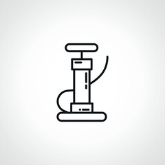 hand air pump line icon. air pump outline icon.