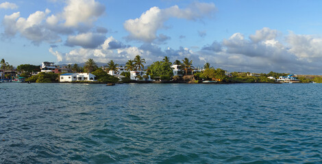 Coast in Puerto Ayora on Santa Cruz island of Galapagos islands, Ecuador, South America
