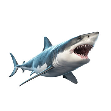 shark on a transparant background, PNG