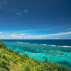 View of the Indian Ocean on a sunny day