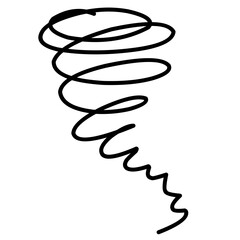 Hand Drawn Doodle Tornado